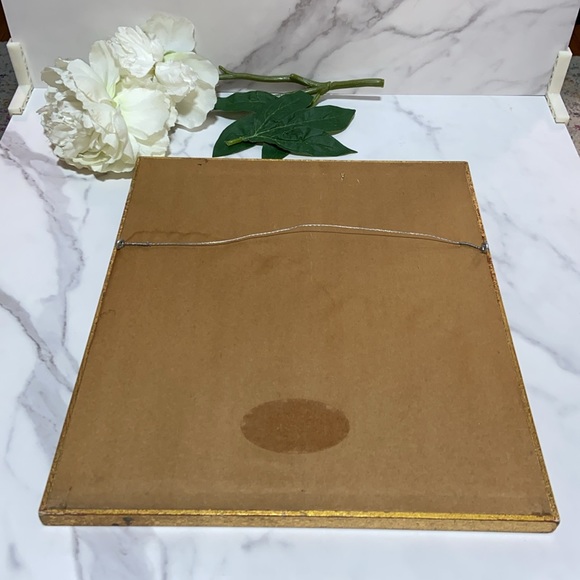 Print Of A Young Woman At A Landfill Collecting Flowers in Gold Tone Frame - Picture 4 of 17